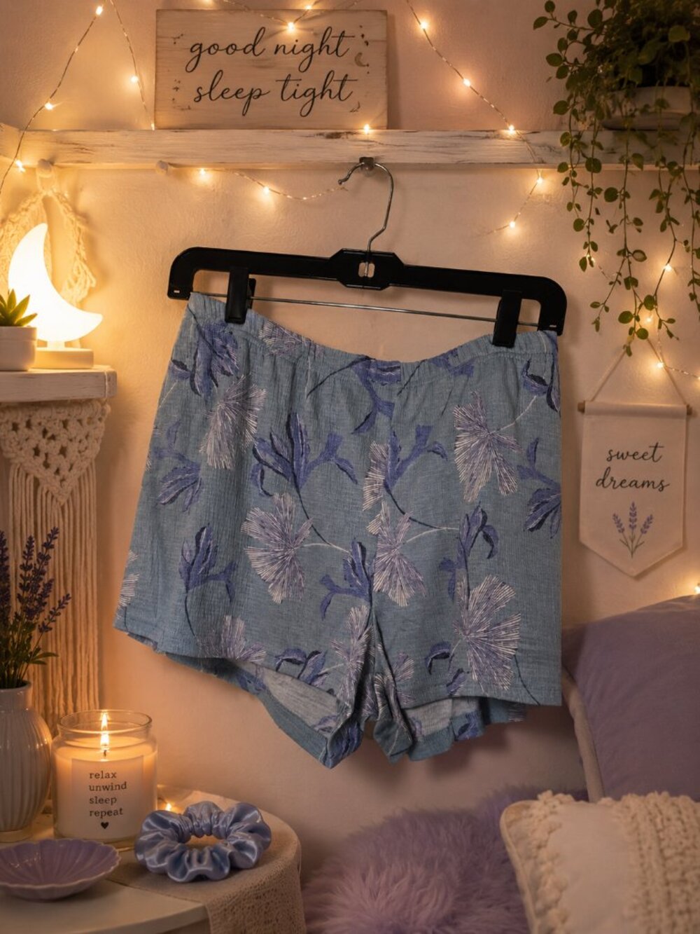NWOT Nicole Miller Floral Sleep Shorts